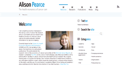 Desktop Screenshot of alisonpearce.net