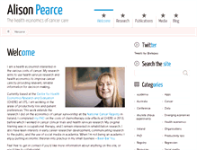 Tablet Screenshot of alisonpearce.net